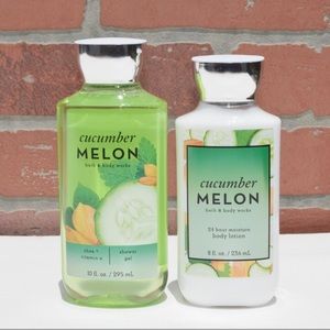 NEW Bath & Body Works Cucumber Melon Lotion & Shower Gel Set